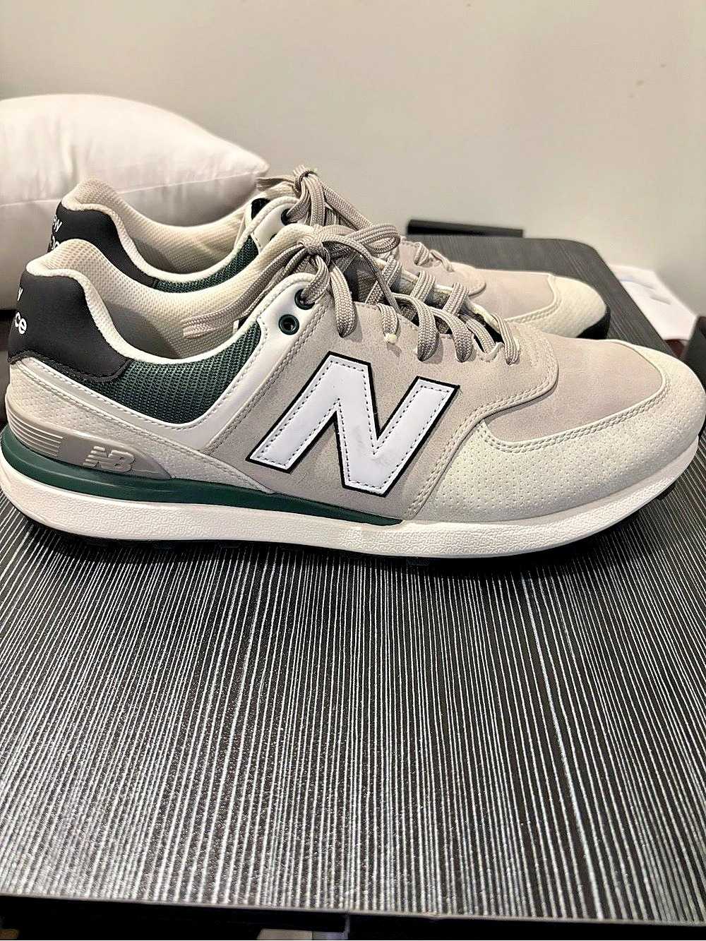 New Balance 574 Sneakers Gray & Green US 12 D